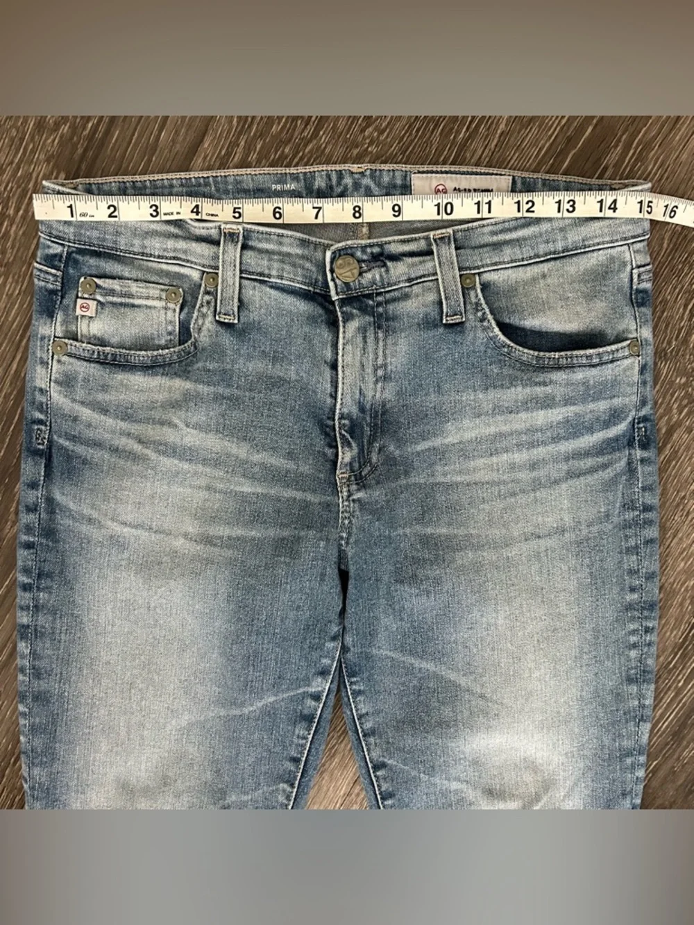 AG Adriano Goldschmied Prima Cigarette Leg Skinny Blue Jeans Womens 30 Mid Rise - Picture 10 of 12